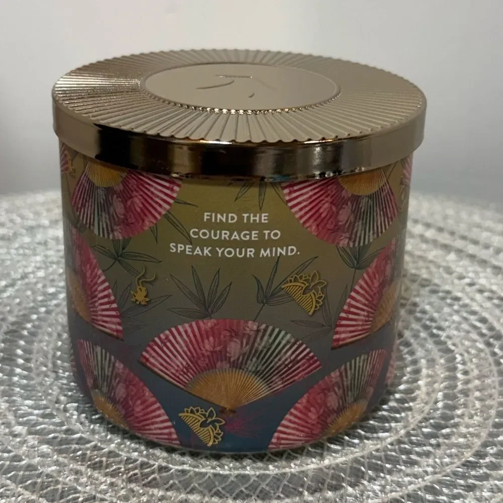 BBW Disney Mulan 3 Wick Scented Candle NWT